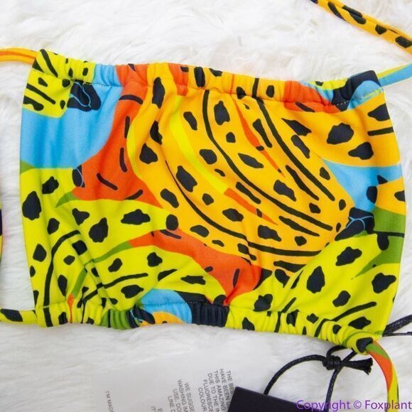 NEW SET Free People It's Now Cool Square Tie Bikini set, size M - Picture 7 of 16